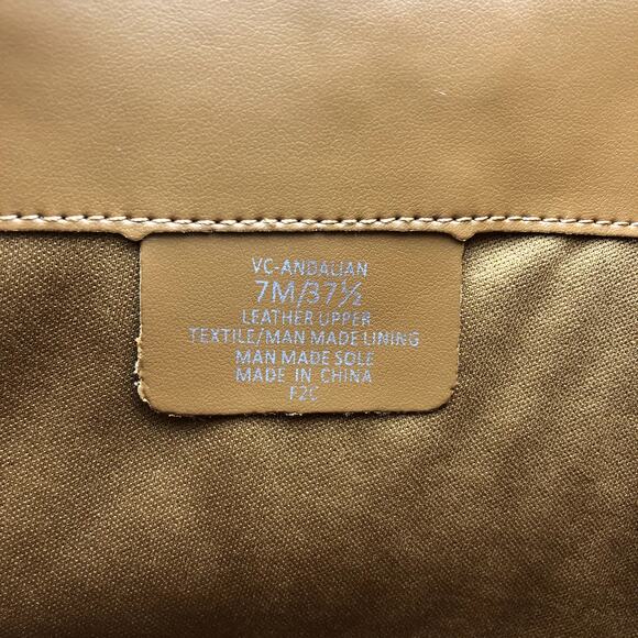 Vince Camuto Womens Leather Riding Boots Andalian Size 7 Brown Golden Walnut NWB - Picture 9 of 9